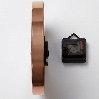 Luxe Rose Gold 3D Wall Clock - White Minimal